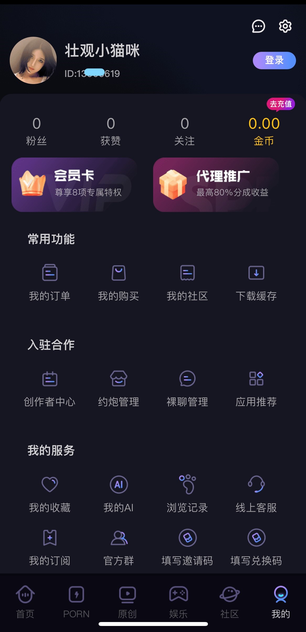 91POAPP个人中心会员权益与功能入口总览